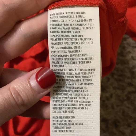 Red collared Abercrombie shirt - Picture 3 of 4